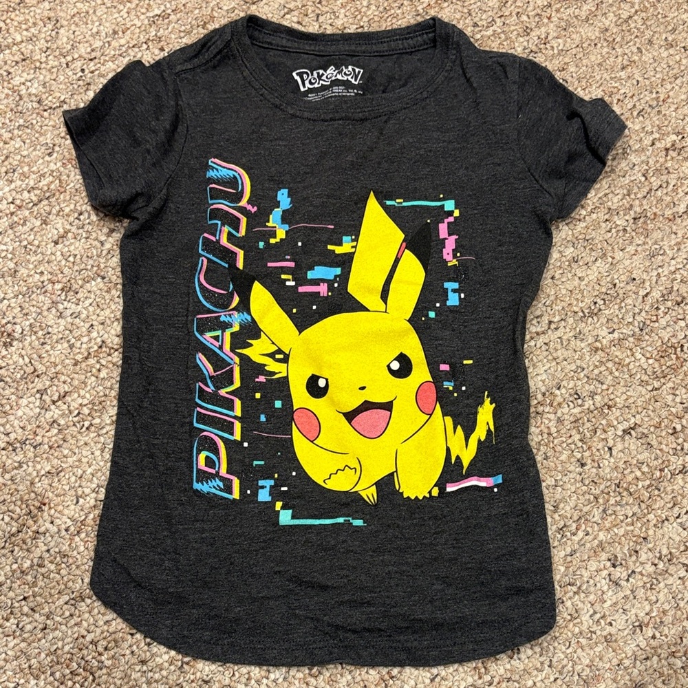 Pokemon Pikachu Kids T-Shirt - Dark Gray